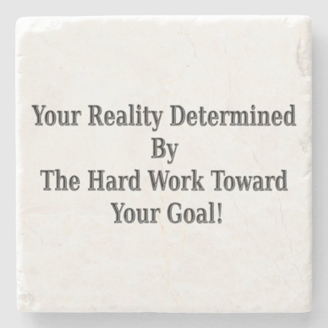 Posavasos De Piedra ¡Cuida Tu Diseño De Realidad Significado Para Ti!  (Anverso)