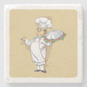 Posavasos De Piedra Cuidada Personalizado Chef Stone Coaster