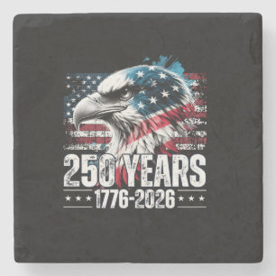 Posavasos De Piedra Cumpleaños de Estados Unidos 250 Aniversario Manga