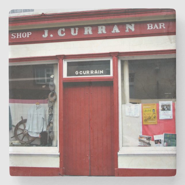 Posavasos De Piedra Currans, Currans Dingle, Irlandés Pubs, Irlandés (Anverso)