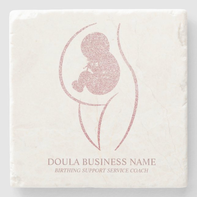 Posavasos De Piedra Custom Doula Birth Coach (Anverso)