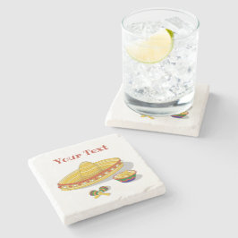 Posavasos De Piedra Custom Mexican Fiesta 