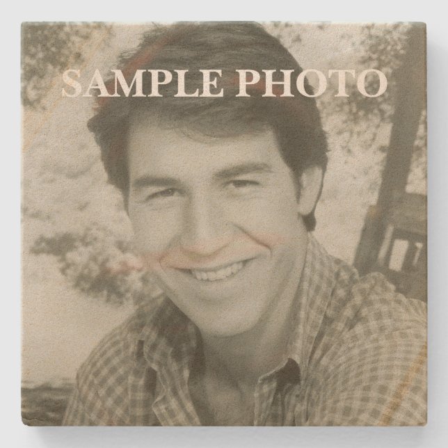 Posavasos De Piedra Custom Photo Stone Coaster – Photo (Anverso)
