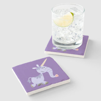 Posavasos De Piedra Cuta Personalizado inusual Unicorn Stone Coaster