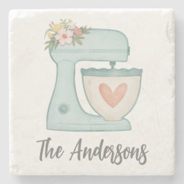 Posavasos De Piedra Cute Blue Kitchen Cake Mixer