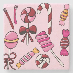 Posavasos De Piedra Cute Candy