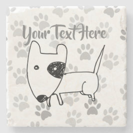 Posavasos De Piedra Cute English Bull Terrier