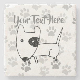Posavasos De Piedra Cute English Bull Terrier
