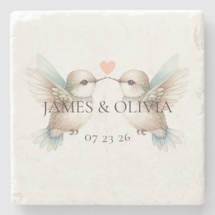 Posavasos De Piedra Cute Hummingbird