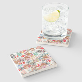 Posavasos De Piedra Cute Motivational – Positive Quote Kawaii 