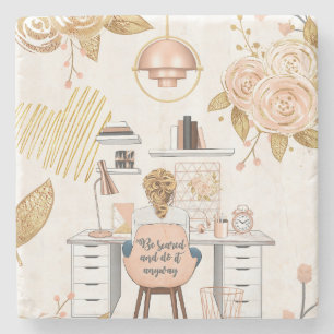 Posavasos De Piedra Da miedo y hazlo de todos modos