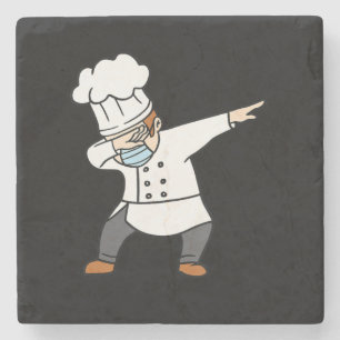 Posavasos De Piedra Dabbing Pizza Chef Baker Pizzabaker Dab regalo de 