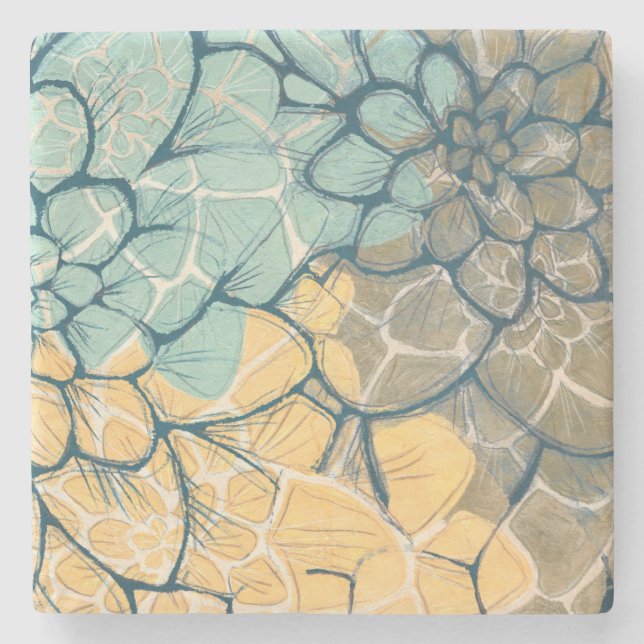 Posavasos De Piedra Dahlia Danza I (Anverso)