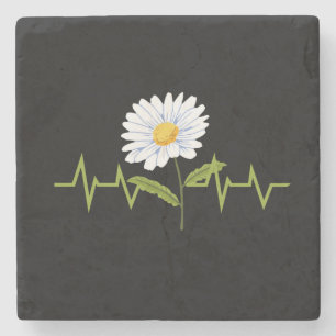 Posavasos De Piedra Daisy Heartbeat