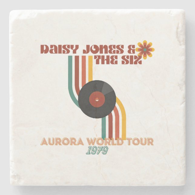 Posavasos De Piedra Daisy Jones los seis (Anverso)