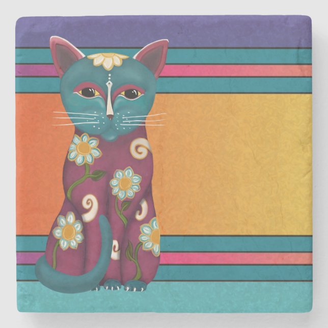 Posavasos De Piedra Daisy Kitty (Anverso)