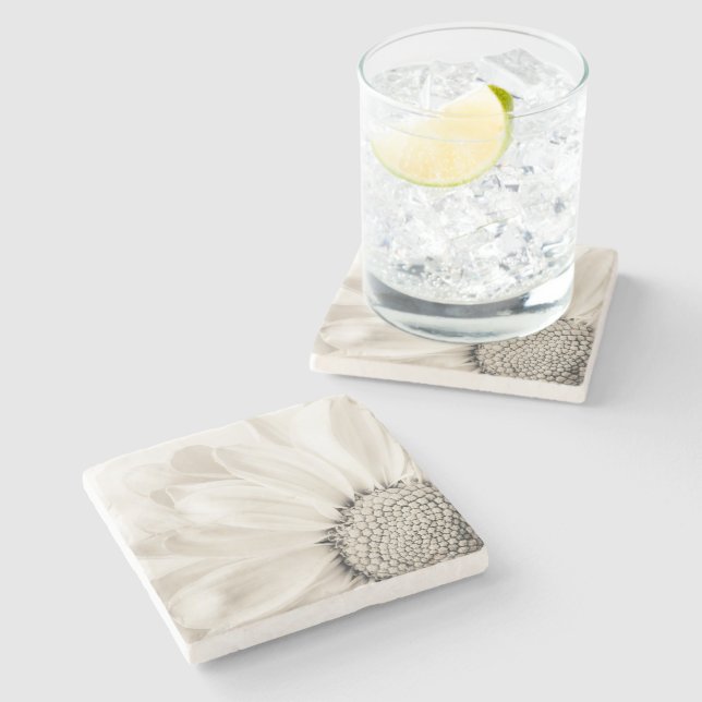 Posavasos De Piedra Daisy Stone Coaster (Lateral)