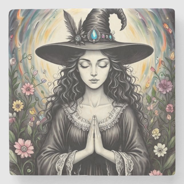 Posavasos De Piedra DaisyWitch (Anverso)