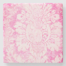 Posavasos de Piedra Damasco Rosa