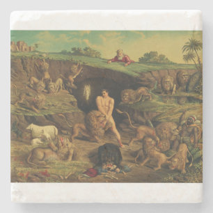 Posavasos De Piedra Daniel en el foso de los leones