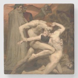 Posavasos De Piedra Dante y Virgil en el Infierno (por Bouguereau)