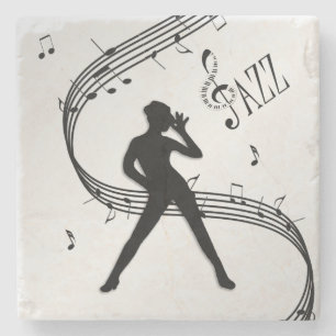 Posavasos De Piedra Danza de Jazz Plata