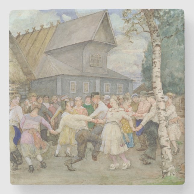 Posavasos De Piedra Danza popular, 1917-22 (Anverso)