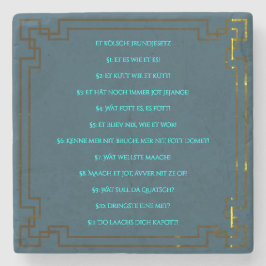 Posavasos De Piedra Das Kölsche Grundgesetz – Köln Cologne Jugendstil