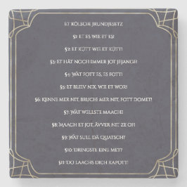 Posavasos De Piedra Das Kölsche Grundgesetz – Köln Cologne Jugendstil