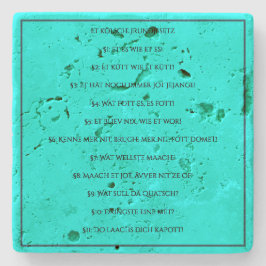 Posavasos De Piedra Das Kölsche Grundgesetz – Köln Cologne Jugendstil