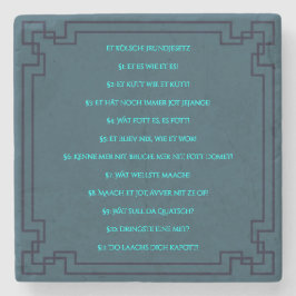 Posavasos De Piedra Das Kölsche Grundgesetz – Köln Cologne Jugendstil