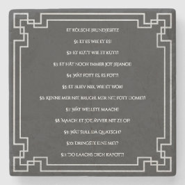 Posavasos De Piedra Das Kölsche Grundgesetz – Köln Cologne Jugendstil