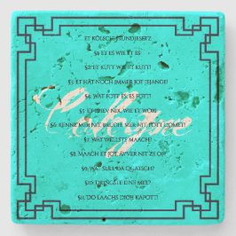 Posavasos De Piedra Das Kölsche Grundgesetz – Köln Cologne Jugendstil