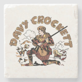 Posavasos De Piedra Davy retro Crockett
