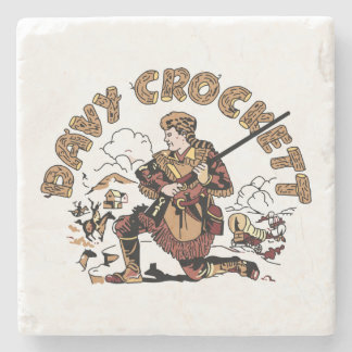 Posavasos De Piedra Davy retro Crockett
