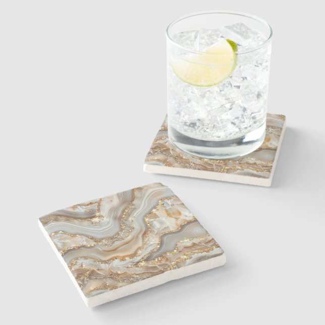 Posavasos de piedra de ágata (Lateral)