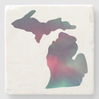 Posavasos de piedra de aurora de Michigan
