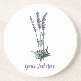 Posavasos de Piedra de Flor de Lavanda Vintage Per