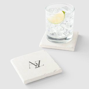 Posavasos de piedra de lujo con logotipo personali