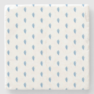 Posavasos de piedra de mármol Job Blue Leaves 