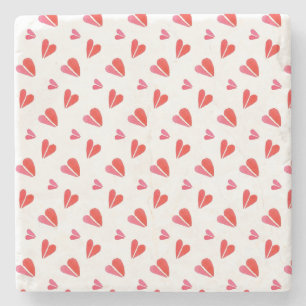 Posavasos de piedra de mármol MINI HEARTS