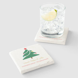 Posavasos de Piedra de Navidad con Motivos Navideñ