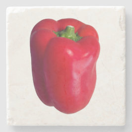 Posavasos de Piedra de Pimiento Rojo
