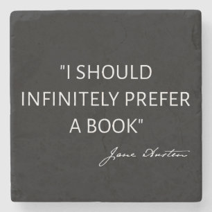 Posavasos De Piedra Debería Preferir Infinitamente Un Libro - Jane Aus