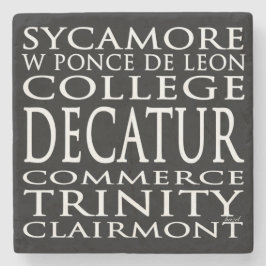 Posavasos De Piedra Decatur Coaster, Decatur Georgia Coaster, Decatur,