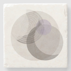 Posavasos De Piedra Decoración Abstracta Neutral Moderna Lujo Minima