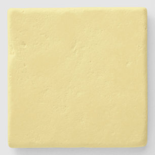 Posavasos De Piedra Decoración de color amarillo crema pastel preparad