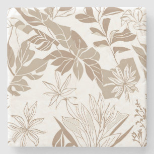 Posavasos De Piedra Decoración de la casa de Terracota Wildflower Rust