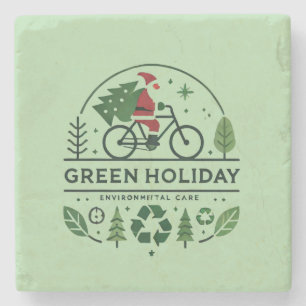 Posavasos De Piedra Decoración para Navidades ecológicos   Arte navide