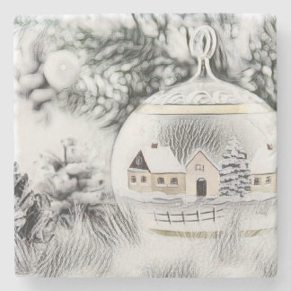 Posavasos De Piedra Decoraciones navideñas vintage Ornamentos Stone Co